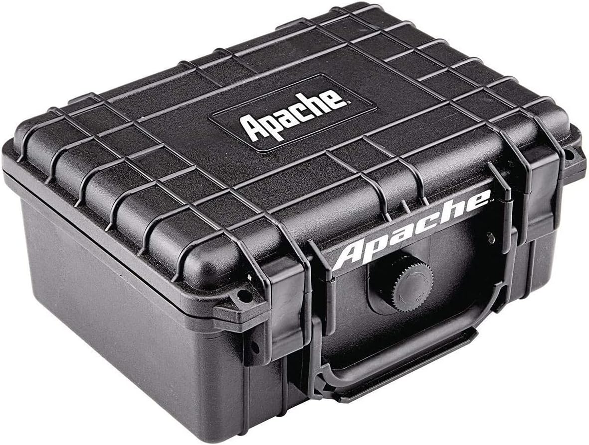 Black hard-shell Apache carrying case